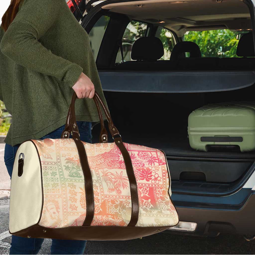 Hawaii Sweat Pink Ombre Travel Bag Aloha Tribal Pattern - Polynesian Pride