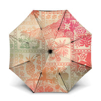 Hawaii Sweat Pink Ombre Umbrella Aloha Tribal Pattern LT9 One Size Folded 11.42 inch Opened Diameter 37.4 inch Pink - Polynesian Pride