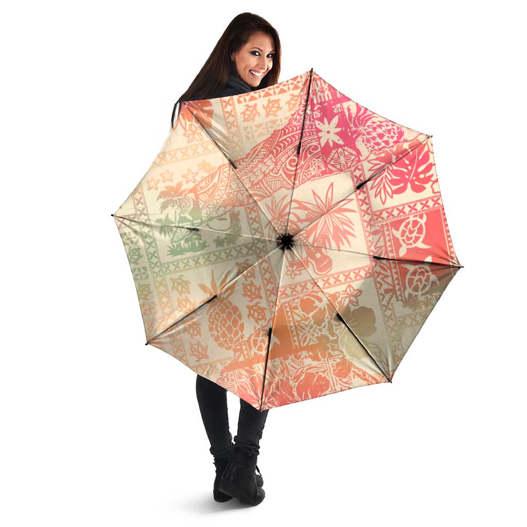 Hawaii Sweat Pink Ombre Umbrella Aloha Tribal Pattern LT9 - Polynesian Pride