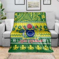 Cook Islands Christmas Blanket Santa Beach Meri Kiritimiti LT9 - Polynesian Pride