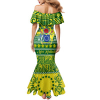 Cook Islands Christmas Family Matching Mermaid Dress and Hawaiian Shirt Santa Beach Meri Kiritimiti LT9 - Polynesian Pride