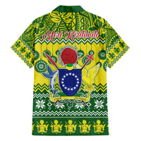Cook Islands Christmas Family Matching Tank Maxi Dress and Hawaiian Shirt Santa Beach Meri Kiritimiti LT9 - Polynesian Pride