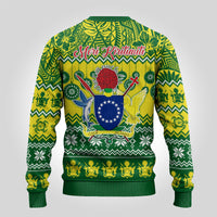 Cook Islands Christmas Ugly Christmas Sweater Santa Beach Meri Kiritimiti LT9 - Polynesian Pride