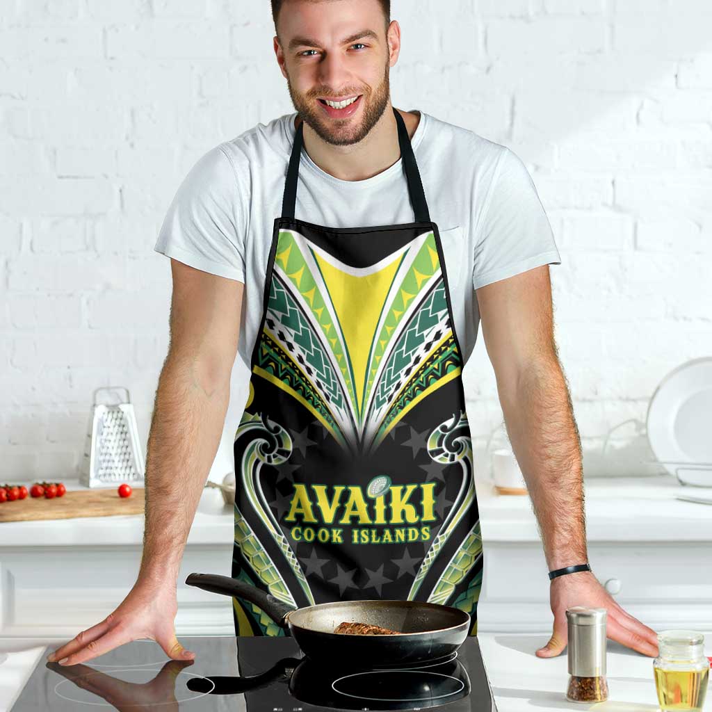 Rugby Cook Islands Avaiki Apron Black Kuki Airani Tribal Maori Inspired LT9 - Polynesian Pride