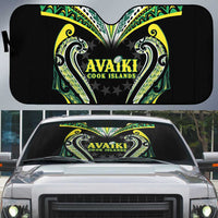 Rugby Cook Islands Avaiki Auto Sun Shade Black Kuki Airani Tribal Maori Inspired LT9 Black - Polynesian Pride
