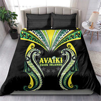 Rugby Cook Islands Avaiki Bedding Set Black Kuki Airani Tribal Maori Inspired LT9 - Polynesian Pride