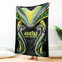Rugby Cook Islands Avaiki Blanket Black Kuki Airani Tribal Maori Inspired LT9 - Polynesian Pride