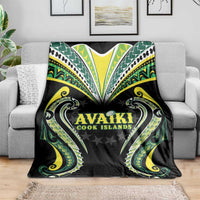 Rugby Cook Islands Avaiki Blanket Black Kuki Airani Tribal Maori Inspired LT9 - Polynesian Pride
