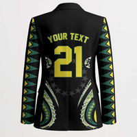 Custom Rugby Cook Islands Avaiki Blazer Black Kuki Airani Tribal Maori Inspired LT9 - Polynesian Pride