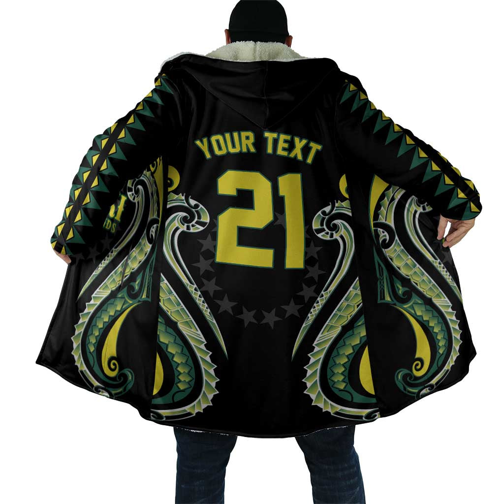 Custom Rugby Cook Islands Avaiki Cloak Black Kuki Airani Tribal Maori Inspired LT9 - Polynesian Pride