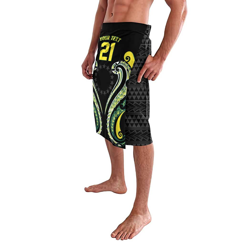 Custom Rugby Cook Islands Avaiki Lavalava Black Kuki Airani Tribal Maori Inspired LT9 - Polynesian Pride