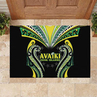 Rugby Cook Islands Avaiki Rubber Doormat Black Kuki Airani Tribal Maori Inspired LT9 Black - Polynesian Pride