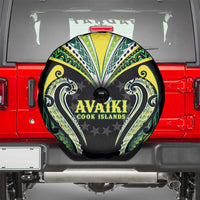 Rugby Cook Islands Avaiki Spare Tire Cover Black Kuki Airani Tribal Maori Inspired LT9 - Polynesian Pride