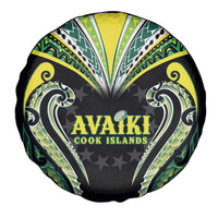 Rugby Cook Islands Avaiki Spare Tire Cover Black Kuki Airani Tribal Maori Inspired LT9 - Polynesian Pride