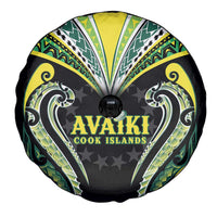Rugby Cook Islands Avaiki Spare Tire Cover Black Kuki Airani Tribal Maori Inspired LT9 - Polynesian Pride
