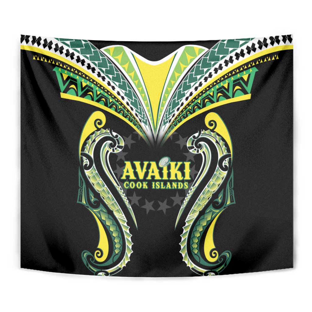 Rugby Cook Islands Avaiki Tapestry Black Kuki Airani Tribal Maori Inspired LT9 - Polynesian Pride