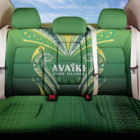 Rugby Cook Islands Avaiki Back Car Seat Cover Green Kuki Airani Tribal Maori Inspired LT9 One Size Green - Polynesian Pride