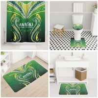 Rugby Cook Islands Avaiki Bathroom Set Green Kuki Airani Tribal Maori Inspired LT9 - Polynesian Pride