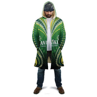 Custom Rugby Cook Islands Avaiki Cloak Green Kuki Airani Tribal Maori Inspired LT9 - Polynesian Pride