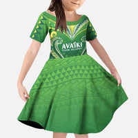 Custom Rugby Cook Islands Avaiki Family Matching Mermaid Dress and Hawaiian Shirt Green Kuki Airani Tribal Maori Inspired - Polynesian Pride