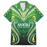 Custom Rugby Cook Islands Avaiki Family Matching Tank Maxi Dress and Hawaiian Shirt Green Kuki Airani Tribal Maori Inspired - Polynesian Pride