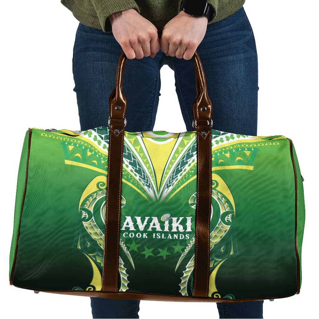 Rugby Cook Islands Avaiki Travel Bag Green Kuki Airani Tribal Maori Inspired LT9 Green - Polynesian Pride