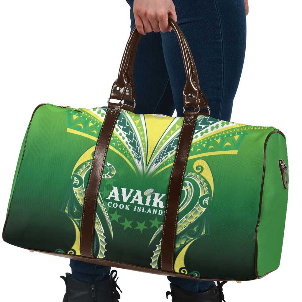 Rugby Cook Islands Avaiki Travel Bag Green Kuki Airani Tribal Maori Inspired LT9 - Polynesian Pride