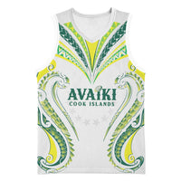 Custom Rugby Cook Islands Avaiki Basketball Jersey White Kuki Airani Tribal Maori Inspired LT9 Unisex White - Polynesian Pride