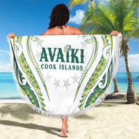 Rugby Cook Islands Avaiki Beach Blanket White Kuki Airani Tribal Maori Inspired LT9 - Polynesian Pride