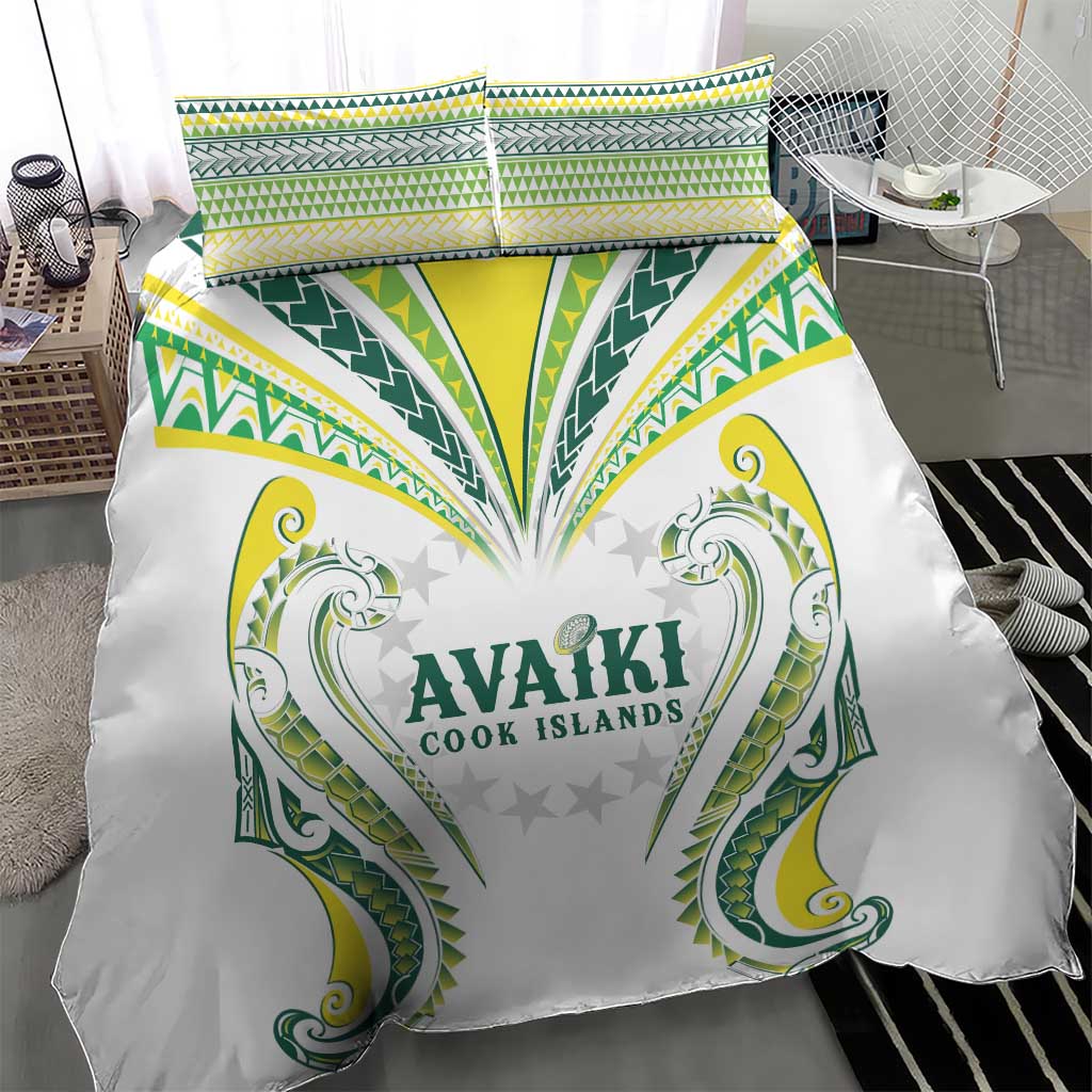 Rugby Cook Islands Avaiki Bedding Set White Kuki Airani Tribal Maori Inspired LT9 - Polynesian Pride