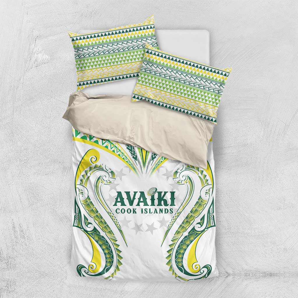 Rugby Cook Islands Avaiki Bedding Set White Kuki Airani Tribal Maori Inspired LT9 US Twin 172cm x 218cm White - Polynesian Pride