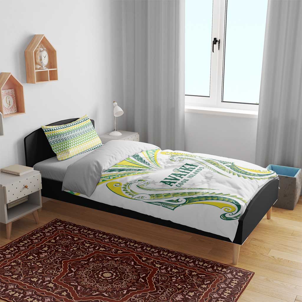 Rugby Cook Islands Avaiki Bedding Set White Kuki Airani Tribal Maori Inspired LT9 - Polynesian Pride