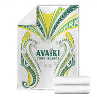 Rugby Cook Islands Avaiki Blanket White Kuki Airani Tribal Maori Inspired LT9 - Polynesian Pride