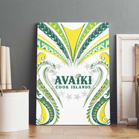 Rugby Cook Islands Avaiki Canvas Wall Art White Kuki Airani Tribal Maori Inspired LT9 - Polynesian Pride