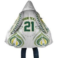 Custom Rugby Cook Islands Avaiki Cloak White Kuki Airani Tribal Maori Inspired LT9 Unisex White - Polynesian Pride