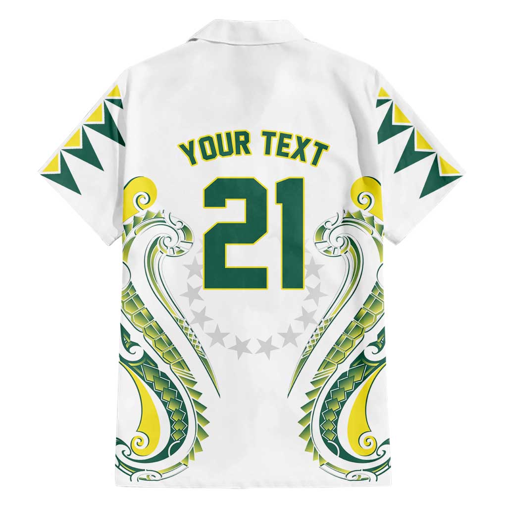 Custom Rugby Cook Islands Avaiki Family Matching Mermaid Dress and Hawaiian Shirt White Kuki Airani Tribal Maori Inspired - Polynesian Pride