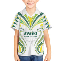 Custom Rugby Cook Islands Avaiki Family Matching Mermaid Dress and Hawaiian Shirt White Kuki Airani Tribal Maori Inspired - Polynesian Pride