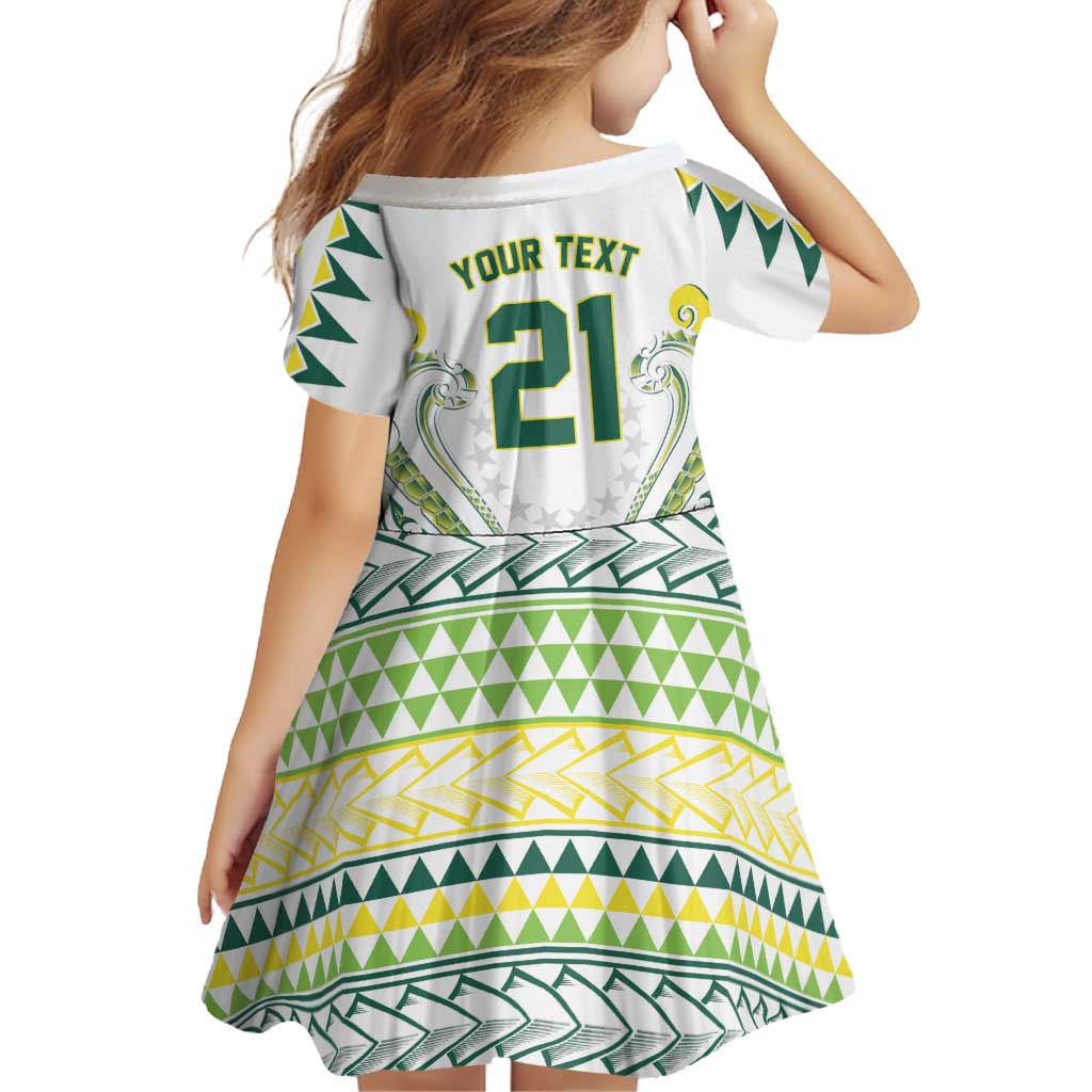 Custom Rugby Cook Islands Avaiki Family Matching Summer Maxi Dress and Hawaiian Shirt White Kuki Airani Tribal Maori Inspired - Polynesian Pride