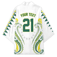 Custom Rugby Cook Islands Avaiki Kimono White Kuki Airani Tribal Maori Inspired LT9 - Polynesian Pride