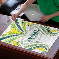 Rugby Cook Islands Avaiki Puzzle White Kuki Airani Tribal Maori Inspired LT9 - Polynesian Pride