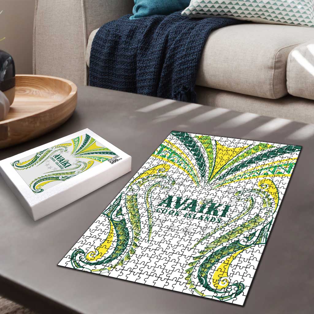 Rugby Cook Islands Avaiki Puzzle White Kuki Airani Tribal Maori Inspired LT9 - Polynesian Pride