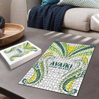 Rugby Cook Islands Avaiki Puzzle White Kuki Airani Tribal Maori Inspired LT9 - Polynesian Pride