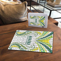 Rugby Cook Islands Avaiki Puzzle White Kuki Airani Tribal Maori Inspired LT9 - Polynesian Pride
