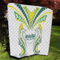 Rugby Cook Islands Avaiki Quilt White Kuki Airani Tribal Maori Inspired LT9 - Polynesian Pride