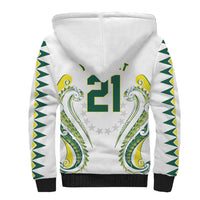 Custom Rugby Cook Islands Avaiki Sherpa Hoodie White Kuki Airani Tribal Maori Inspired LT9 - Polynesian Pride