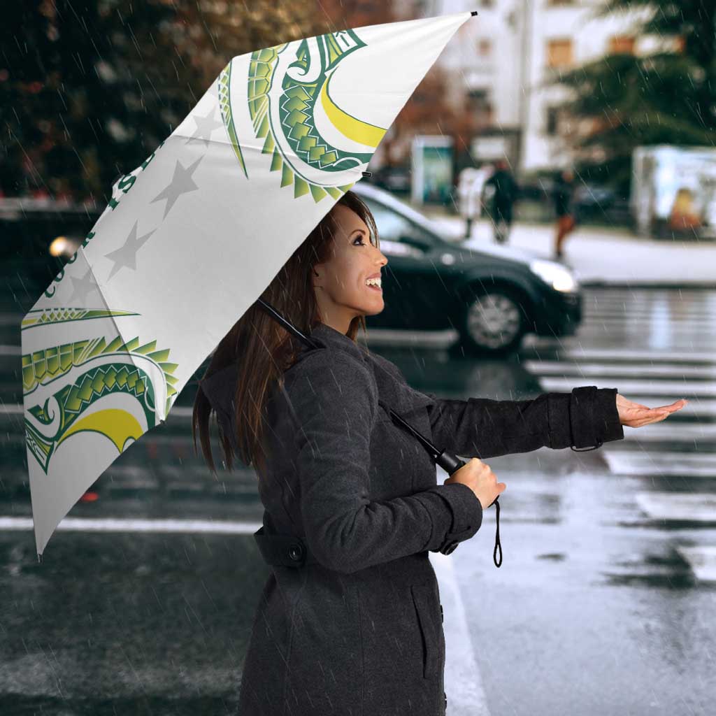 Rugby Cook Islands Avaiki Umbrella White Kuki Airani Tribal Maori Inspired LT9 - Polynesian Pride
