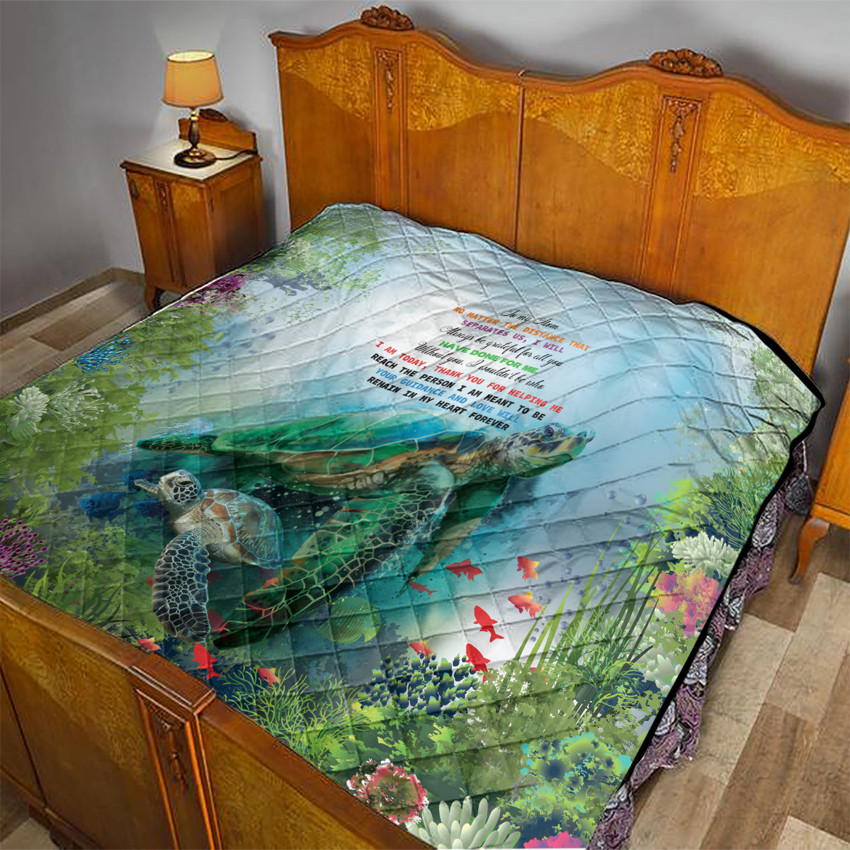Polynesia Mother's Day Quilt Magnificent Sea Turtle Of Love and Gratitude LT9 - Polynesian Pride