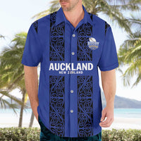 Custom Oceania Football NZ Auckland Hawaiian Shirt Maori Tribal Pattern LT9 - Polynesian Pride