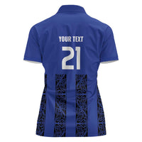 Custom Oceania Football NZ Auckland Women Polo Shirt Maori Tribal Pattern