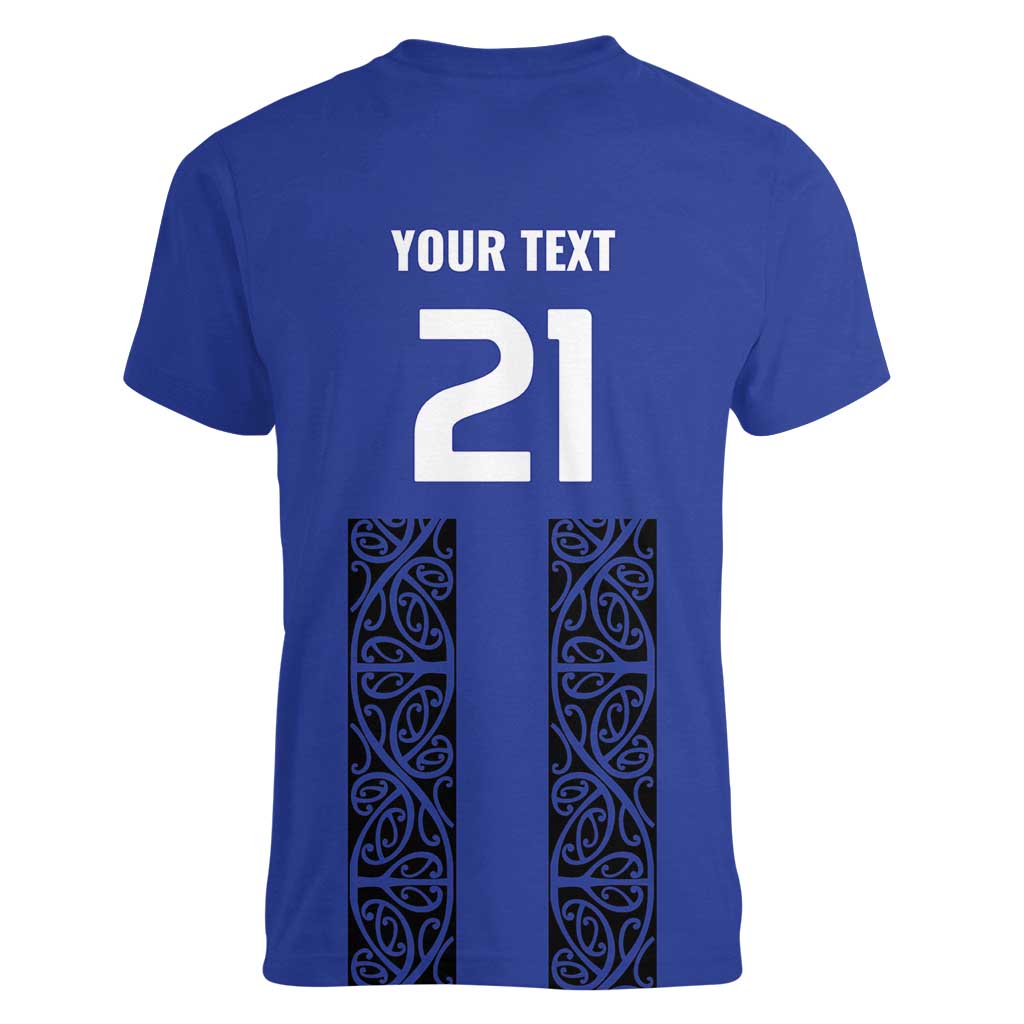 Custom Oceania Football NZ Auckland Women V-Neck T-Shirt Maori Tribal Pattern LT9 - Polynesian Pride